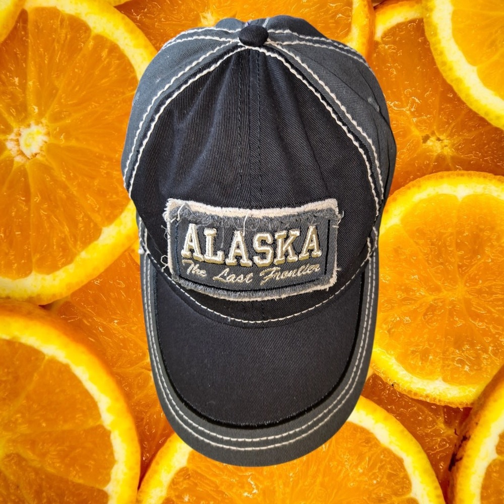 Alaska The Last Frontier Patch Back Adjustable Hat